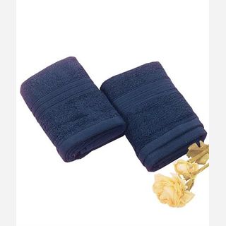 blue cotton hand towel